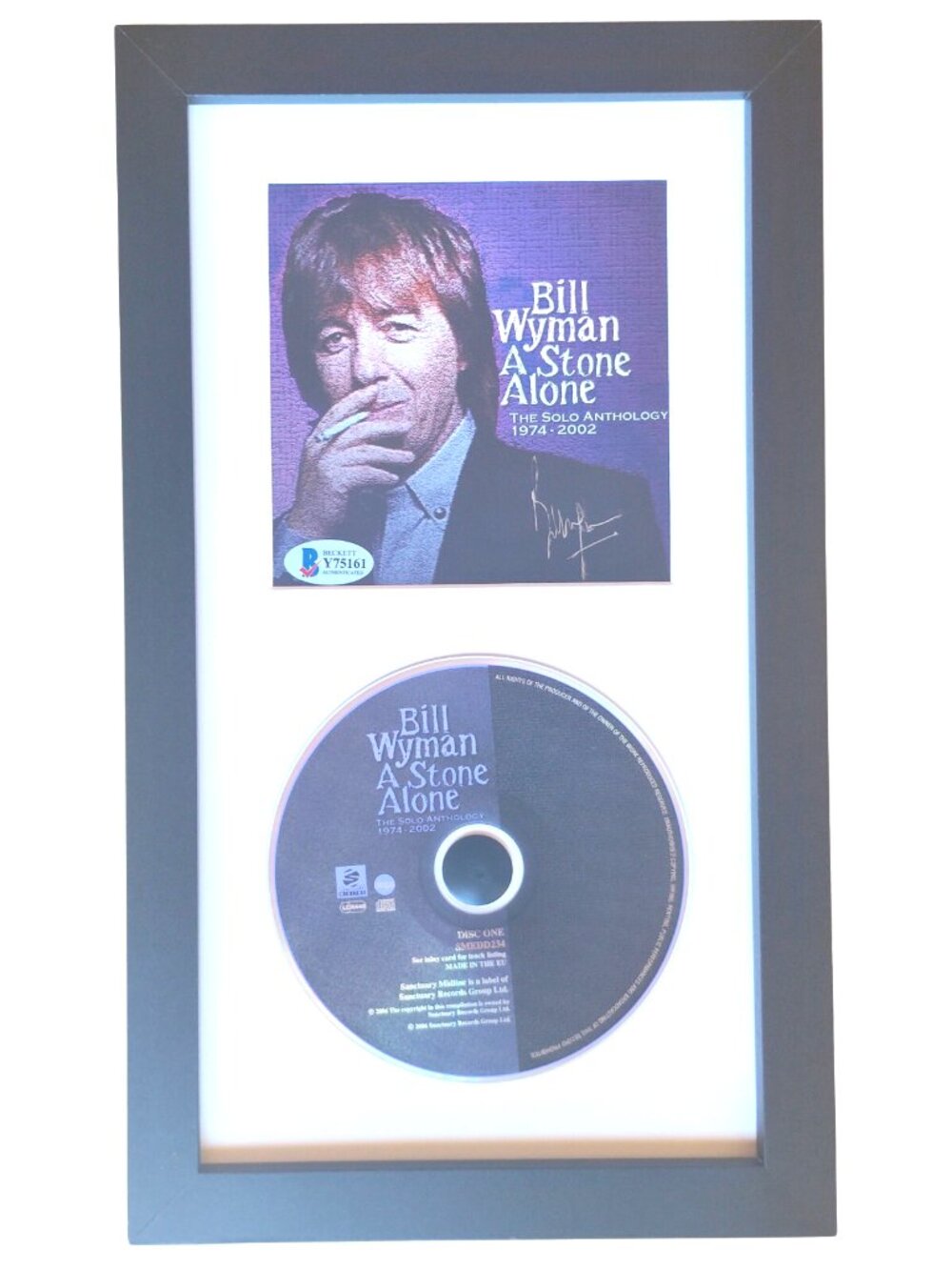 Bill Wyman Signed CD A Stone Alone Rolling Stones Autograph Beckett